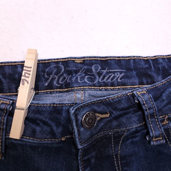 Old Navy Rock Star Casual Button Medium Wash Denim Jeans Womens Size 6 Blue - Picture 4 of 10
